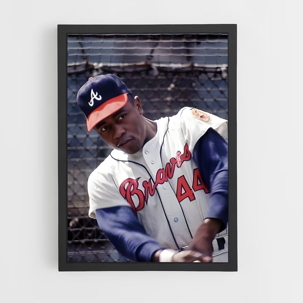 Poster Hank aaron endiablés – affiche Baseball (vue 2)